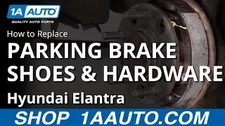 How to Replace Parking Brake Shoes 07-10 Hyundai Elantra