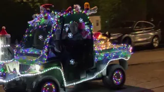 Tractor parade Christmas Belgium 2021