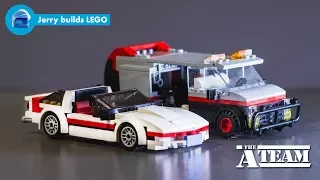 LEGO The A-Team GMC Vandura and Corvette C4 instructions (MOC #24)