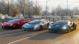 Forza Horizon 4 Drag race: Lamborghini Veneno vs Centenario vs Aventador SV (REMATCH)