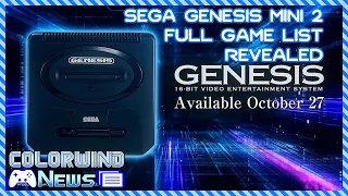 Sega Genesis Mini 2 Full Game List Revealed | Colorwind News