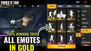 How To Get Free Emotes In Free Fire Free Emote In Gold
