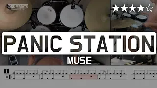 078 | Panic Station - Muse  (★★★★☆) Pop Drum Cover (Score, Lessons, Tutorial) | DRUMMATE