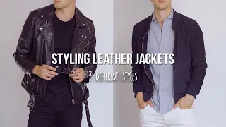 7 Different Styles of Leather Jackets for Men + OUTFIT INSPIRATION