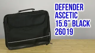 Распаковка Defender Ascetic 15.6" Black 26019