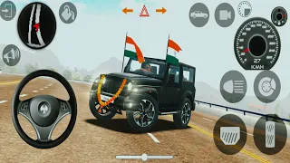 Dollar  (Song) Modified Mahindra Black Thar 😈 || Indian Cars Simulator 3D || Android Gameplay #1