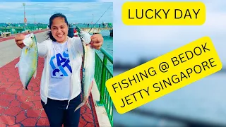 LUCKY DAY | FISHING @ BEDOK JETTY SINGAPORE #fishing #viral