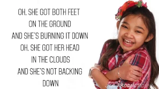 Girl On Fire - Angelica Hale (Lyric video)