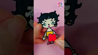 Betty Boop❤ Toca Life World Paper Crafts #shorts #bettyboop #tocaboca #youtubeshorts