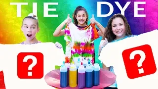 3 Color Tie Dye CHALLENGE!!!!!