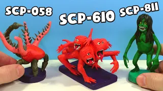 Making SCP-811, SCP-610, SCP-058  with Clay