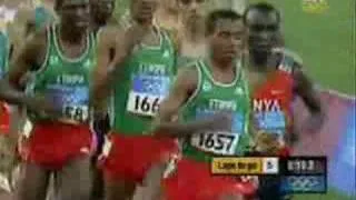 Kenenisa Bekele & Hicham El Guerrouj Athens Olympics 5000m