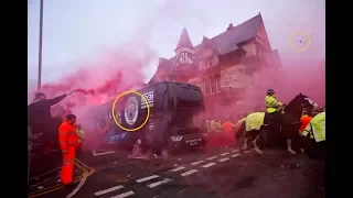 Liverpool Fans Attack Manchester City's Bus