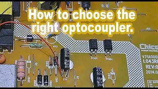 How to identify the right optocoupler. " Power supply Modification"