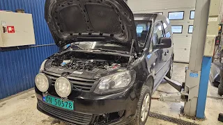 Kupiłem VW Caddy 2010r 1.6TDI w cenie złomu - wjazd na podnośnik i ocena stanu. Czy nie wtopiłem?