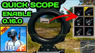 How to Enable Quick Scope Switch Pubg Lite || Quick Scope Enable  In Pubg Lite 2020 😍100% Working 😍