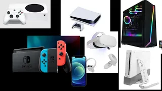 Mc squared90 different consoles compilation Xbox,ps,pc,switch,vr,wii and mobile.