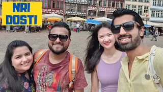 [Hindi/Eng] FRIENDS and FRANKFURT | Things to do in Frankfurt in One Day | Germany Travel Vlog
