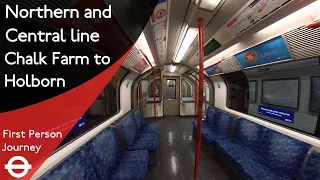 London Underground First Person Journey - Chalk Farm to Holborn via Tottenham Court Road