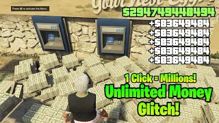 NEW UNLIMITED MONEY GLITCH IN GTA 5 ONLINE (Millions In 1 Click)