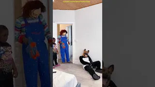 FUNNY PRANK Try not to laugh Chased By Dog & Chucky Nerf War TikTok Comedy Video 2022 Busy Fun Ltd 3