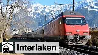 ICE, IC, EC, RE und R zwischen Interlaken Ost und West