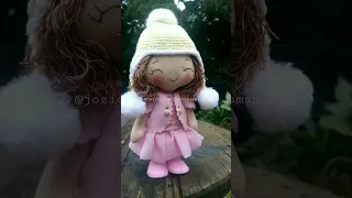 A BONECA de FELTRO, mais linda do meu ateliê. ARTESANATO de Gramado-RS.