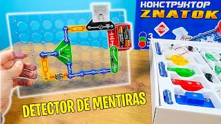 HICE UN DETECTOR DE MENTIRAS. CONSTRUCTOR ELECTRONICO ZNATOK PARA 999 CIRCUITOS