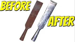 Antique Rusty Chisel Restoration