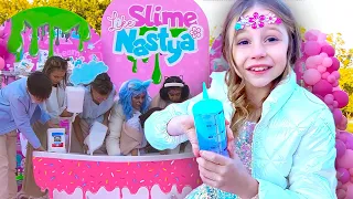 Nastya and her birthday party 8 years old