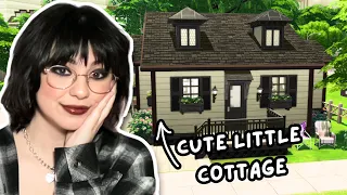 I built a cute little cottage in The Sims 4 | The Sims 4 Speed Build