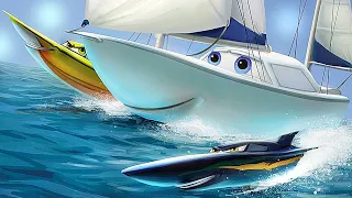 BOATS - Le Cars français version Bateaux - Dessin Animé Complet en Français