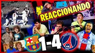 REACCIÓN DE HINCHAS DEL BARÇA AL BARÇA 1-4 PSG *Mbappe También nos Hace Llorar*