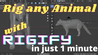 How to Rig Animal using Rigify addon of Blender in Just 1 Minute