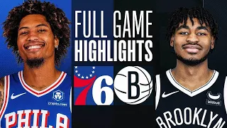 Brooklyn Nets vs Philadelphia 76ers Full Game Highlights | Oct 16 | NBA Pre Season 2023-24