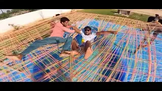 We Made Trampoline Using 25000 Rubber Bands-Will It Works? Shorts