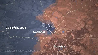 Guerra de Ucrania: mapa animado de la situación militar en torno a Adviivka | AFP