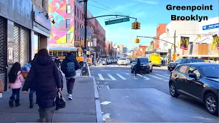 Greenpoint Brooklyn NYC Walking Tour Winter 2022 [4K HDR]