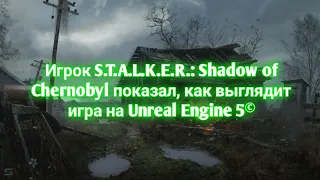 Игрок S.T.A.L.K.E.R.: Shadow of Chernobyl показал, как выглядит игра на Unreal Engine 5©