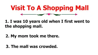 10 Lines Essay On Visit To A Shopping Mall | Easy Sentences On Visit To A Shopping Mall In English