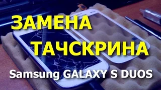 Смартфон Samsung GALAXY S DUOS (GT-S7562). Замена тачскрина  / Replacement Touch Screen