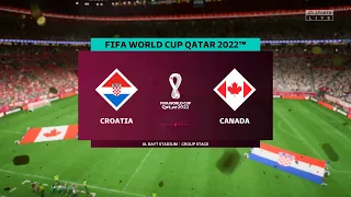 FIFA World Cup 2022 - Croatia Vs Canada - (Group F) - 27th November 2022 - FIFA 23