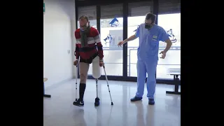 Protesi immediata dopo l'amputazione sopra il ginocchio: La storia di Nazzareno all'Istituto Rizzoli