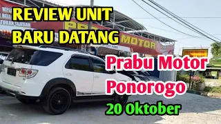 REVIEW UNIT BARU DATANG PRABU MOTOR 20 Oktober