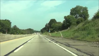 Pennsylvania - Interstate 76 West (PA Turnpike) - Mile Marker 30-20 (7/3/15)