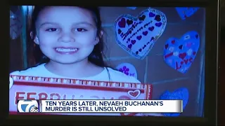A decade later, still no answers in the murder of 5-year-old Nevaeh Buchanan