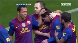 Lionel Messi Goal (0-1) vs Malaga (Away) (La Liga) 11-12 HD 720p