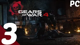 Gears of War 4 - PC Gameplay Walkthrough Part 3 - Defending Village & Death of Oscar and Reyna