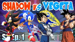 Sonic Shadow Goku and Vegeta Reacts To Shadow Vs Vegeta - Cartoon Beatbox Battles
