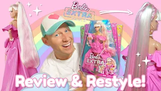 Barbie EXTRA Fancy! PINK 🎀 Review, Restyle & Lookbook!